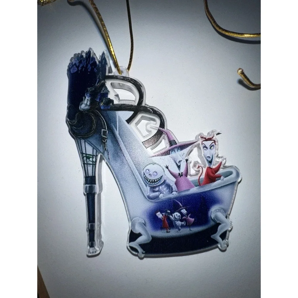 Set of 6 4 Double Sided Nightmare Before Christmas Ornaments‎ Brand New